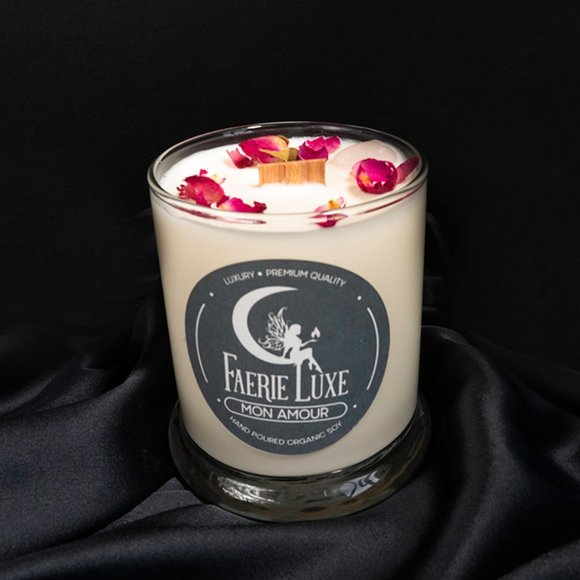 Mon Amour- 10 Oz Vegan Friendly Luxury Candle - Picture 2 of 2